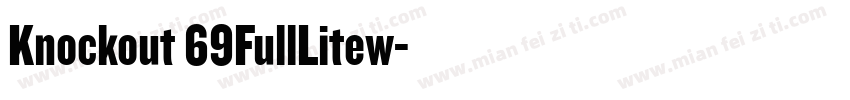 Knockout 69FullLitew字体转换